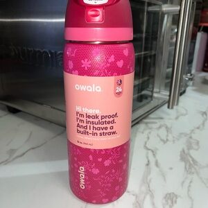 Owala Love Letter Pink Floral Insulated Bottle